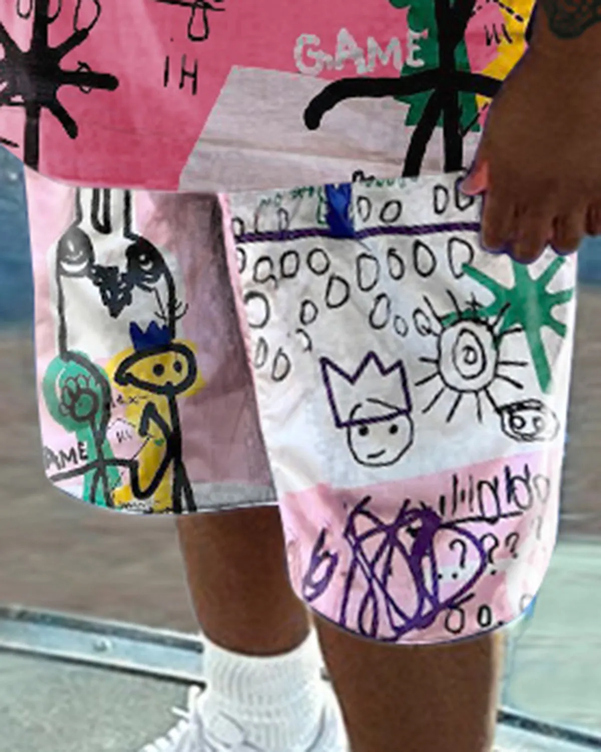 Men's Daily Casual Graffiti Printed Short Sleeve T-Shirt Set sold by Biggmans product image thumbnail 3