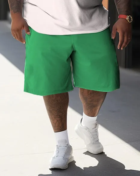 Big & Tall Street Cartoon Color Block Ice Green Graffiti Short-Sleeved Shorts Set sold by Biggmans product image thumbnail 3