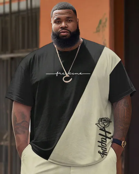 Street Casual Colorblock Rose Print Large Men's Set sold by Biggmans product image thumbnail 3