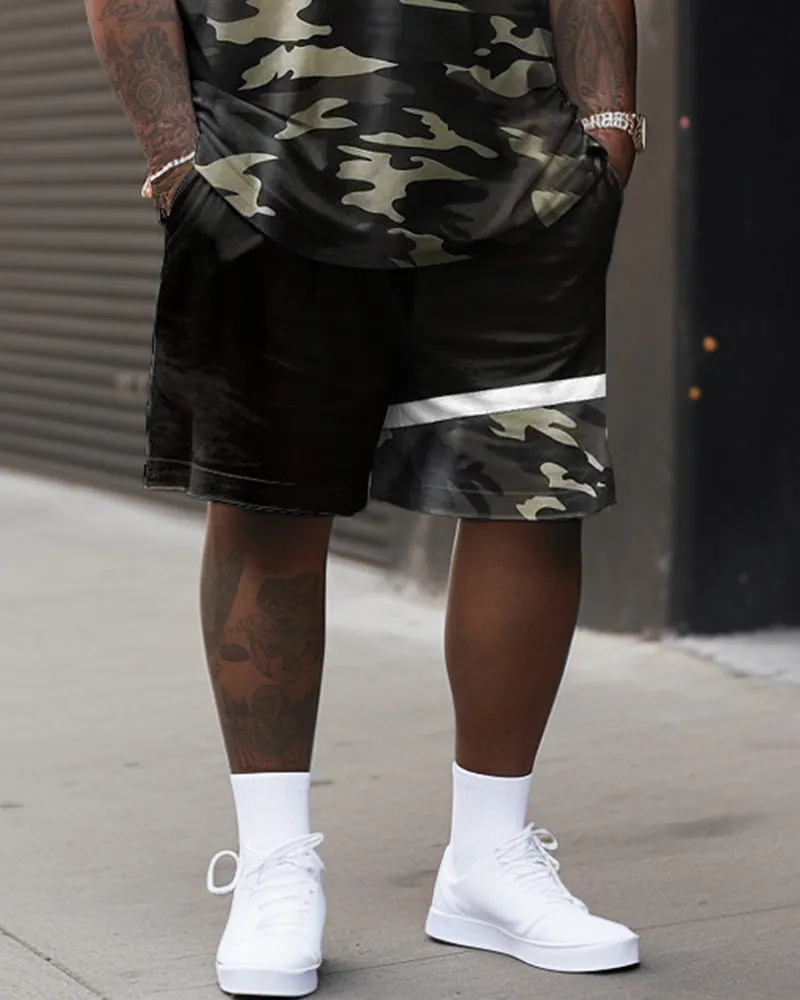 Street Casual Patchwork Camouflage Print Big Men's Set sold by Biggmans product image thumbnail 3
