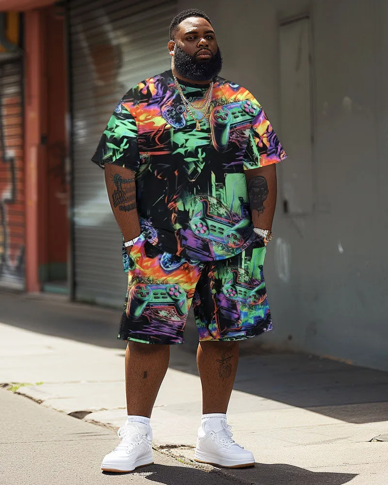 Street Style Colorful Game Printed Big Guy's Set sold by Biggmans product image thumbnail 2