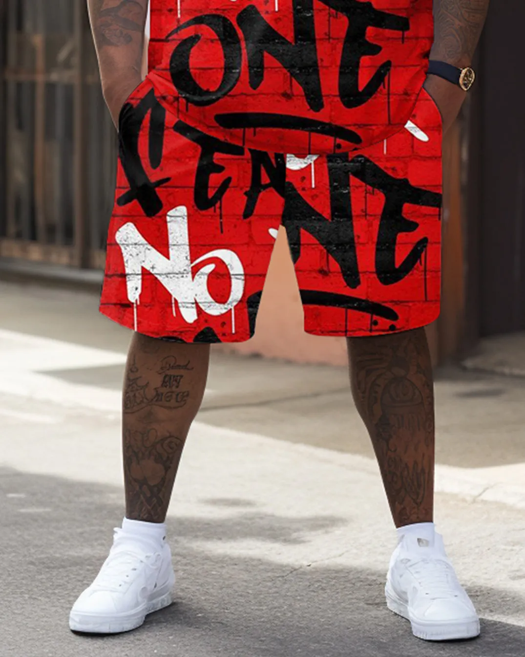 Street Hip Hop Alphabet Print Large Men's Set sold by Biggmans product image thumbnail 4