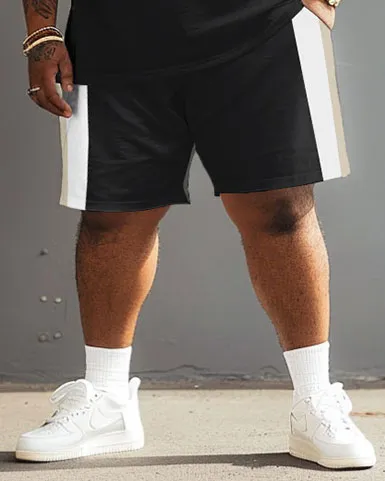 Street Casual Large Striped Colorblock Printed Big Men's Set sold by Biggmans product image thumbnail 4