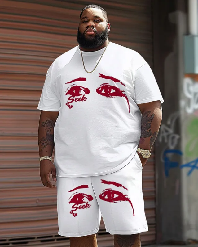 Street Casual Art Eye Print Large Men's Set sold by Biggmans