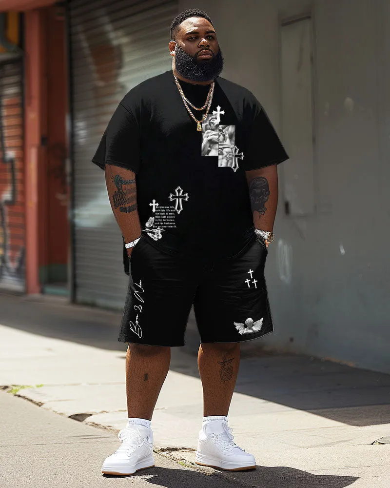 Street Casual Cross Faith Print Big Men's Set sold by Biggmans product image thumbnail 2