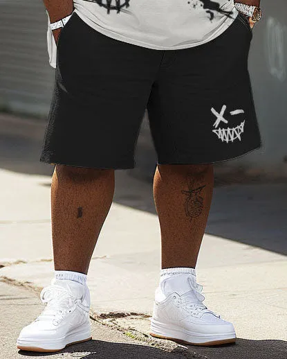 Street Casual Cartoon Expression Print Big Men's Set sold by Biggmans product image thumbnail 4