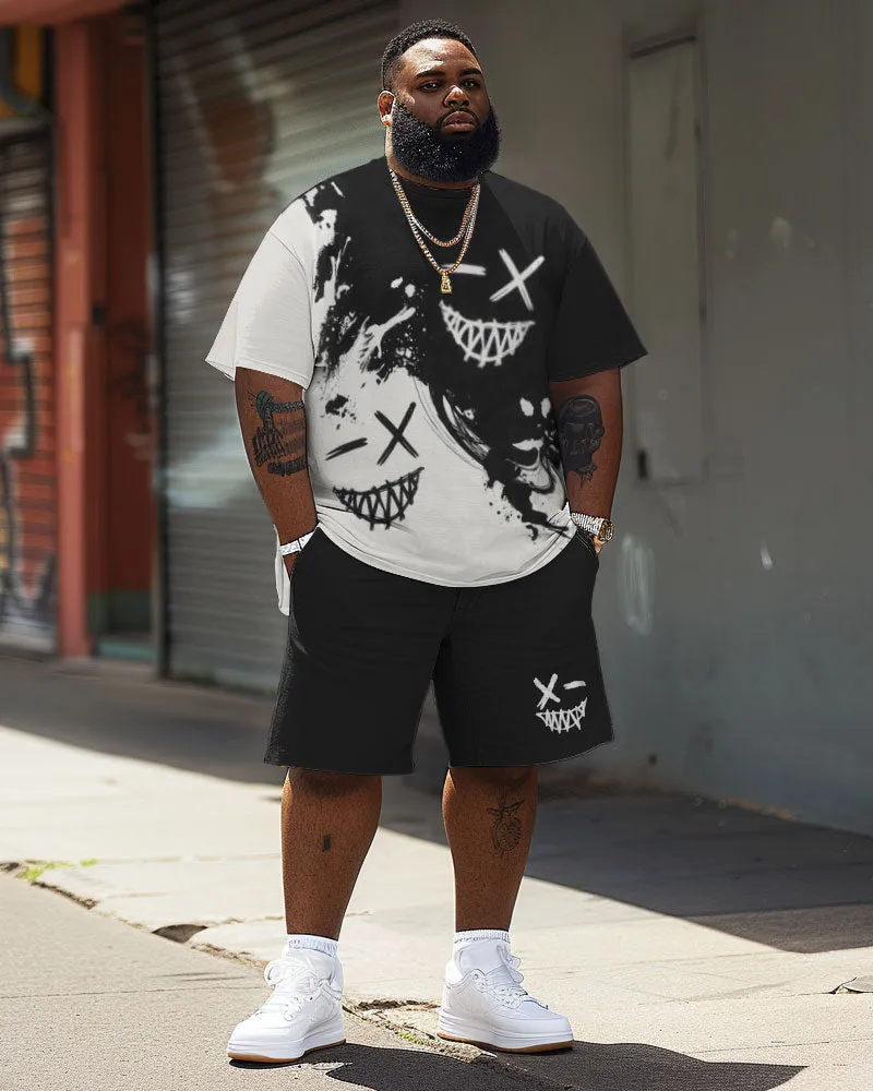 Street Casual Cartoon Expression Print Big Men's Set sold by Biggmans product image thumbnail 2