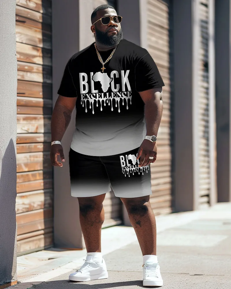 Men's Plus Size Juneteenth Black History Month Print T-Shirt Shorts Set sold by Biggmans product image thumbnail 5