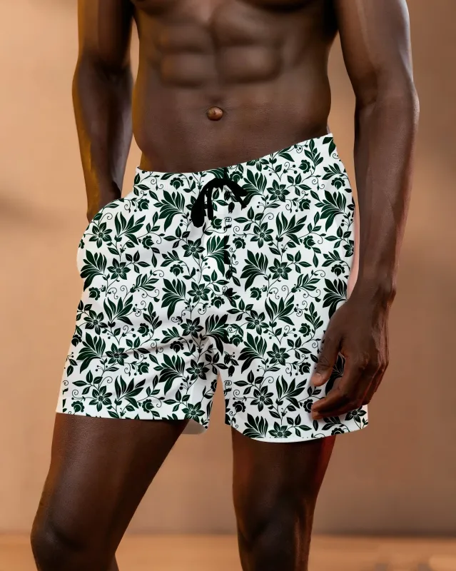 Big & Tall Men's Hawaii. Floral Digital Print Holiday Shorts sold by Biggmans