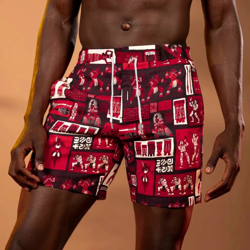 Big & Tall Men's Hawaii. Polynesian Spirit Holiday Shorts sold by Biggmans