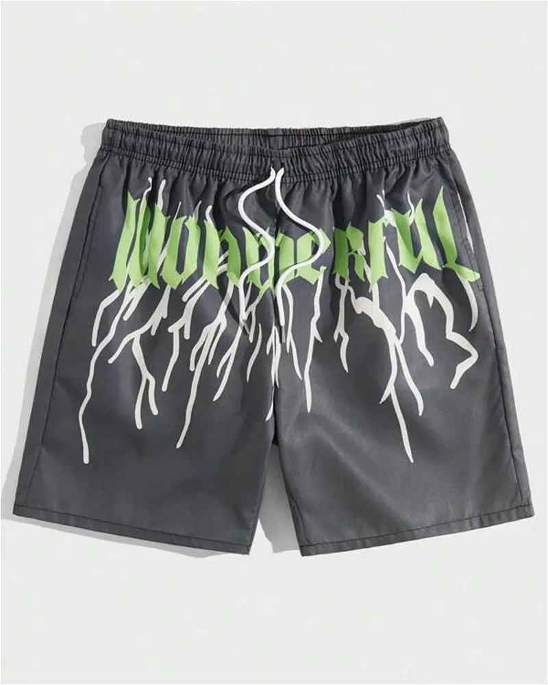 Men's Plus Size Sport Street Lightning Shorts sold by Biggmans