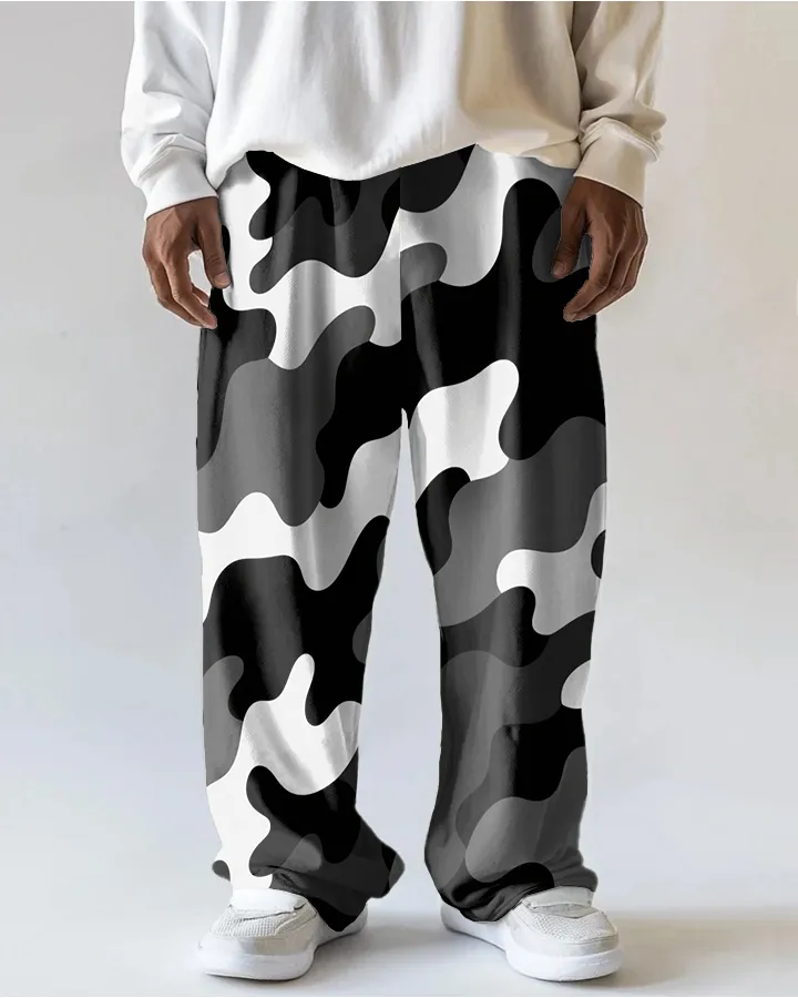 Men's Street Fashion Classic Camo Printed Casual Pocket Big and Tall Pants sold by Biggmans