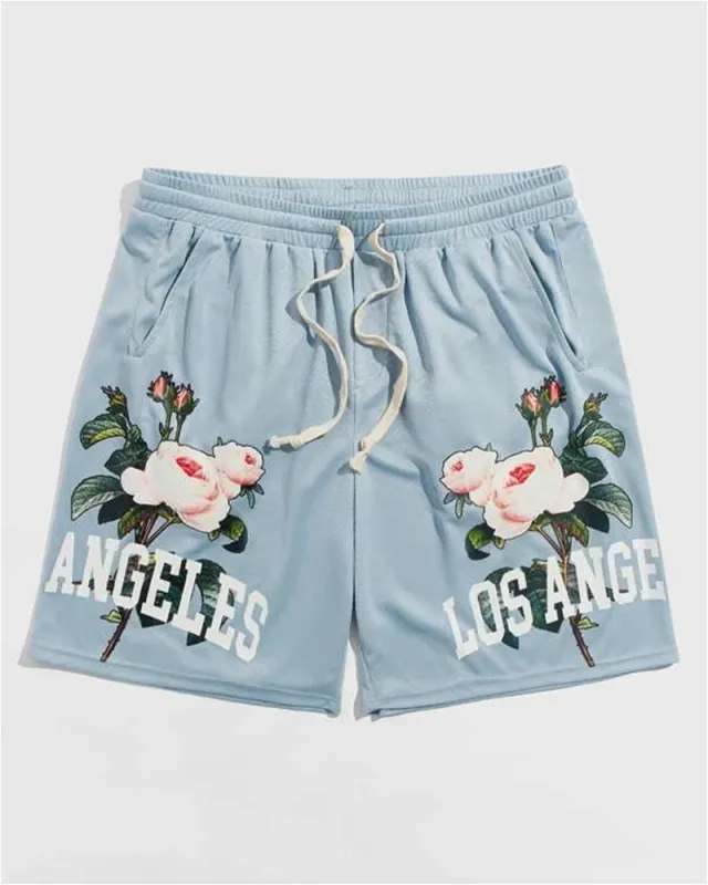 Men's Plus Size Sport Street Flower Shorts sold by Biggmans
