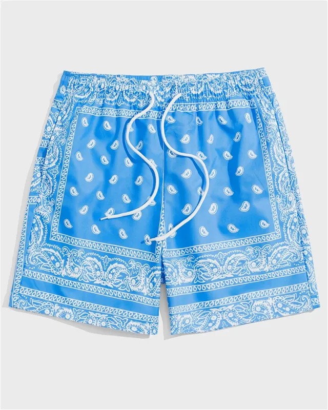 Men's Plus Size Sport Street Paisley Shorts sold by Biggmans