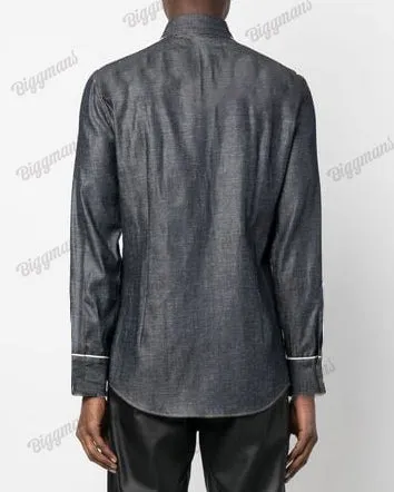 Men's Plus Size Wheat Ears Causal Long Sleeve Shirt sold by Biggmans product image thumbnail 3