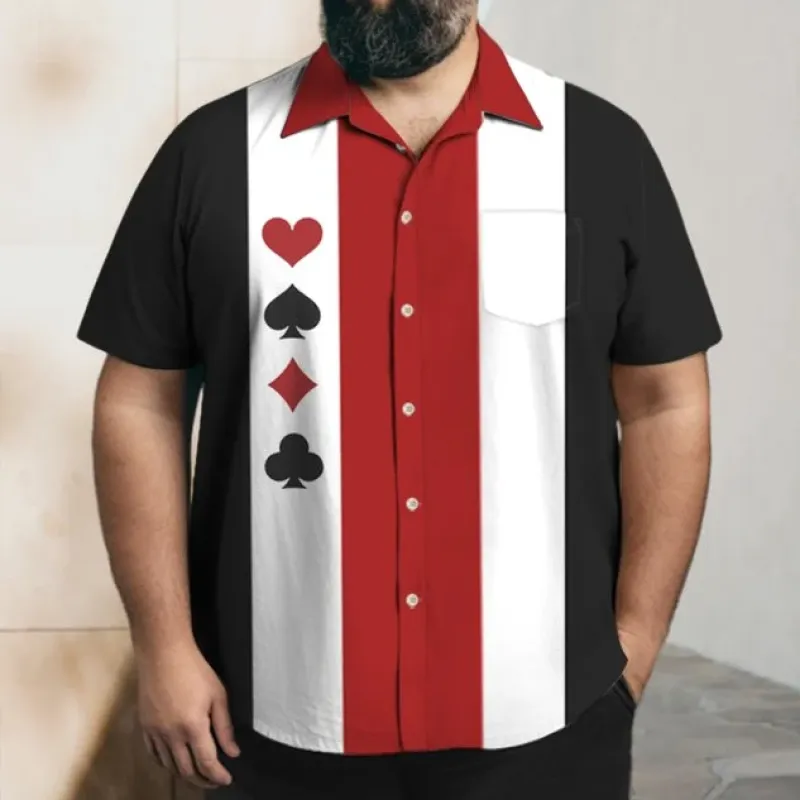 Plus Size Men's Casual Resort Shirt sold by Biggmans