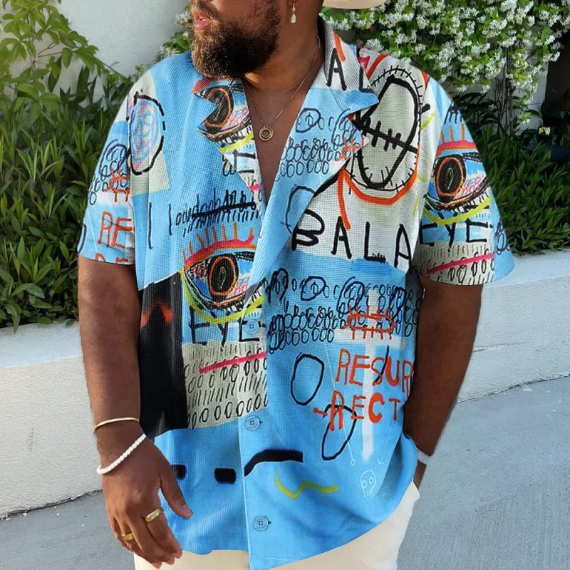 Vintage Men's Plus Size Hip-Hop Element Shirt sold by Biggmans