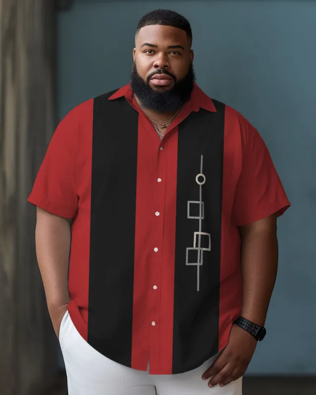 Big Guys Summer Beach Casual Short Sleeve Shirt with Buckle sold by Biggmans