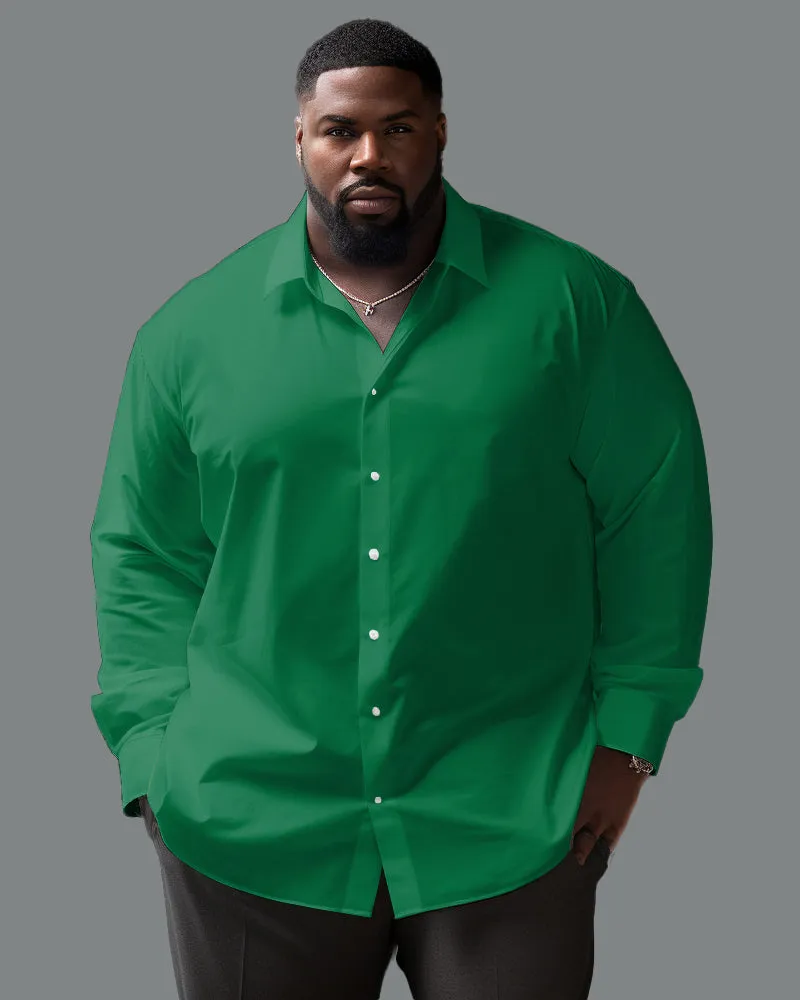 Versatile Solid Color 8 Color Options Lapel Long Sleeve Shirt Big Men sold by Biggmans product image thumbnail 4