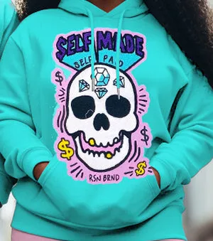 Couple Big & Tall Casual Outfit Self Made Skull Hoodie Set sold by Biggmans product image thumbnail 5
