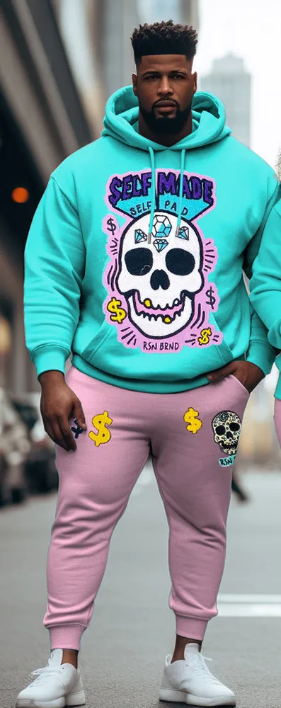 Couple Big & Tall Casual Outfit Self Made Skull Hoodie Set sold by Biggmans product image thumbnail 2
