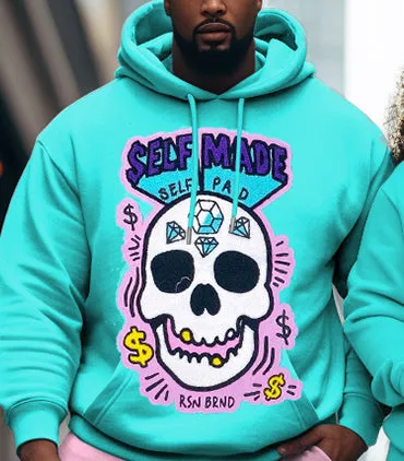 Couple Big & Tall Casual Outfit Self Made Skull Hoodie Set sold by Biggmans product image thumbnail 4