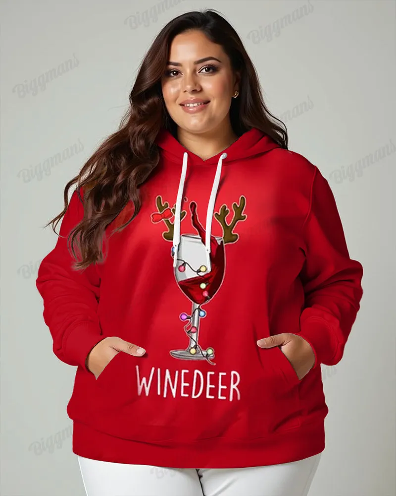 Couple Big & Tall Fashion Casual Christmas Special Print Hoodie Set sold by Biggmans product image thumbnail 3