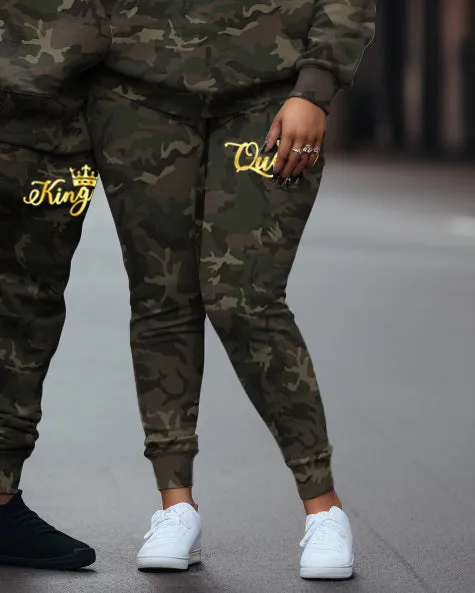 Couple's Big & Tall Casual Retro Queen/King Camouflage Hoodie Set sold by Biggmans product image thumbnail 2