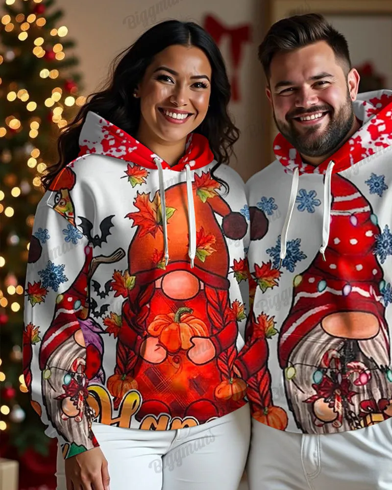 Couple's Big and Tall Santa Claus Print Long Sleeve Hoodie sold by Biggmans product image thumbnail 2
