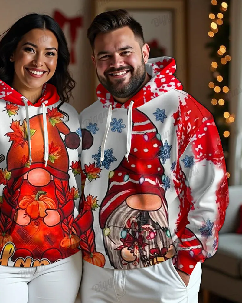 Couple's Big and Tall Santa Claus Print Long Sleeve Hoodie sold by Biggmans product image thumbnail 3