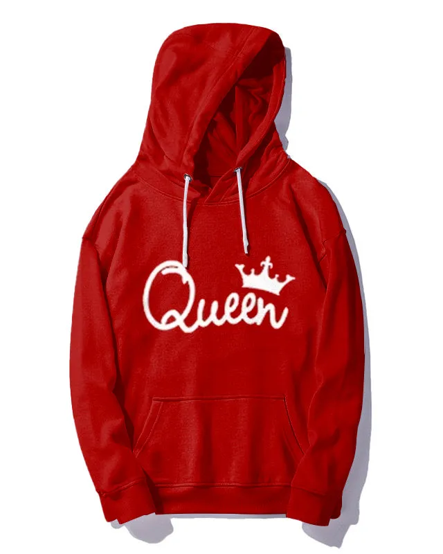 Couple Big Casual Outfit Red King and Queen Hoodie Set sold by Biggmans product image thumbnail 3