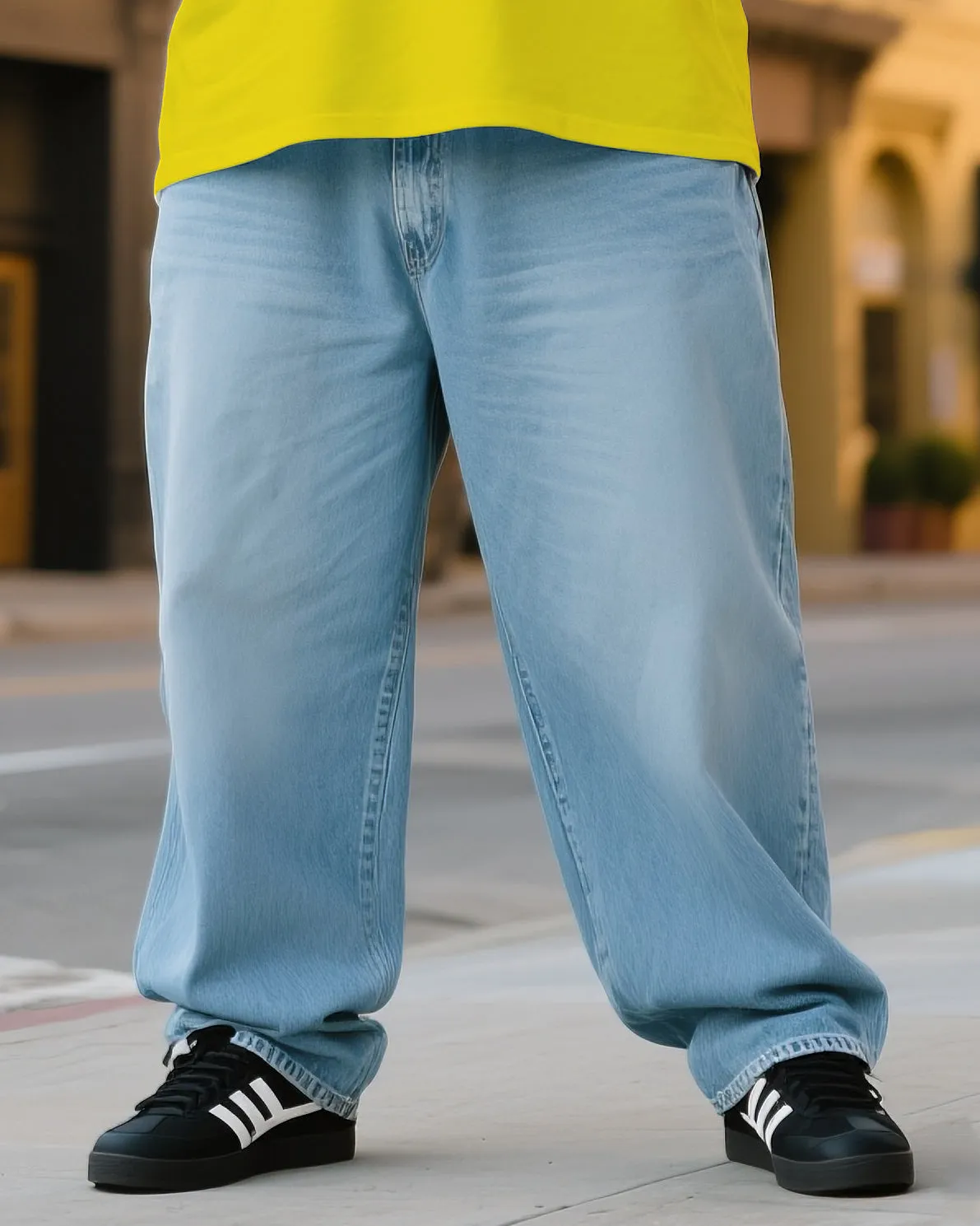 Plus Size Man Took Me To Your Boss Creative Printed T-shirt Denim Pants Suit sold by Biggmans product image thumbnail 3
