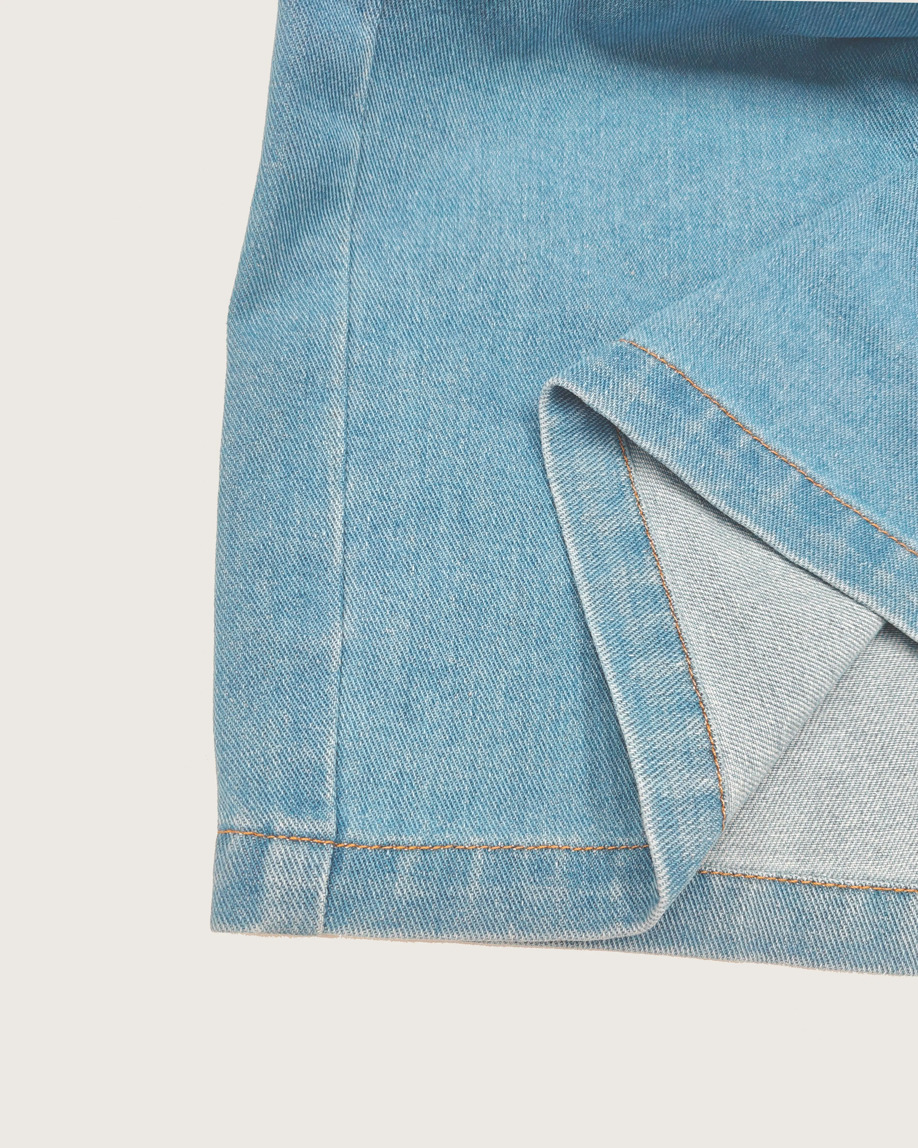 Big & Tall Men's Street Fashion Trend Personality Belief Small Graffiti Letter Printed Denim Trousers. Solid Front sold by Biggmans product image thumbnail 5