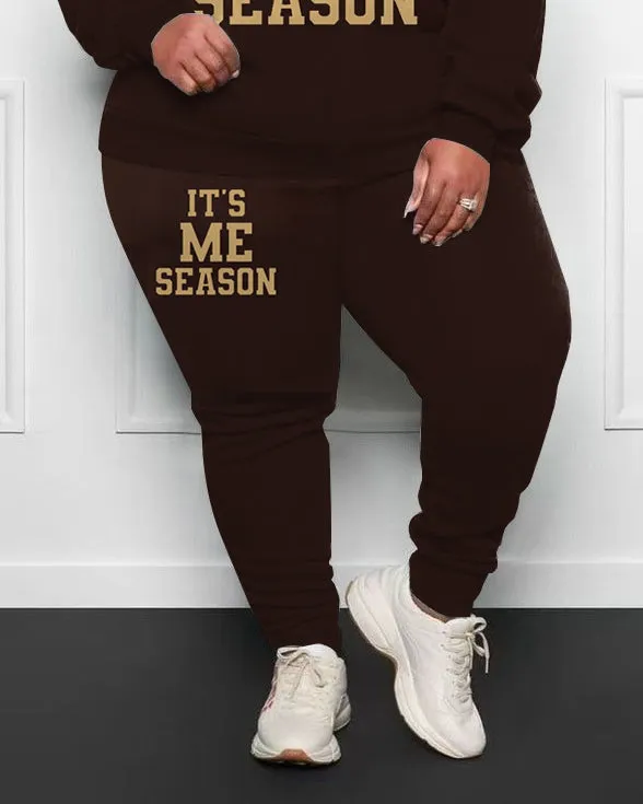Women's It's Me Season Plus Size Hoodie Suit sold by Biggmans product image thumbnail 3