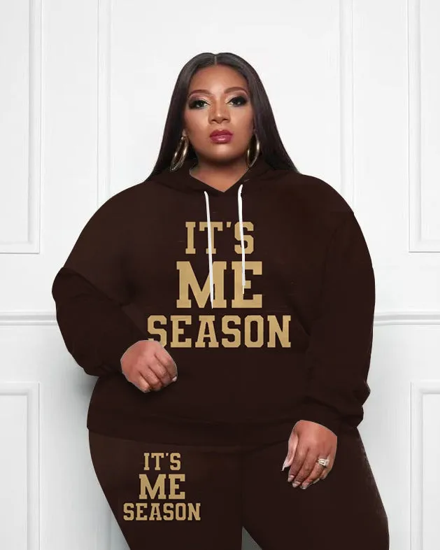 Women's It's Me Season Plus Size Hoodie Suit sold by Biggmans product image thumbnail 2