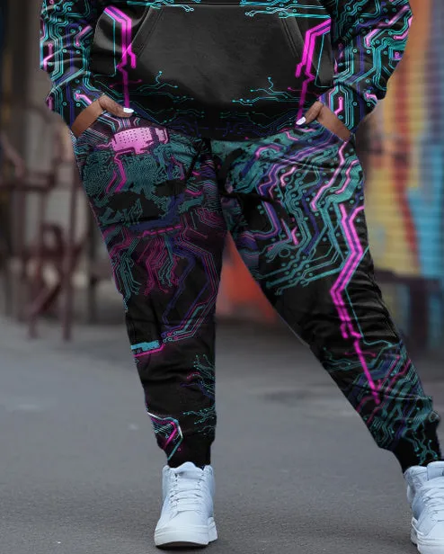 Women's Plus Size Cyber Pullover Hoodie Set sold by Biggmans product image thumbnail 3