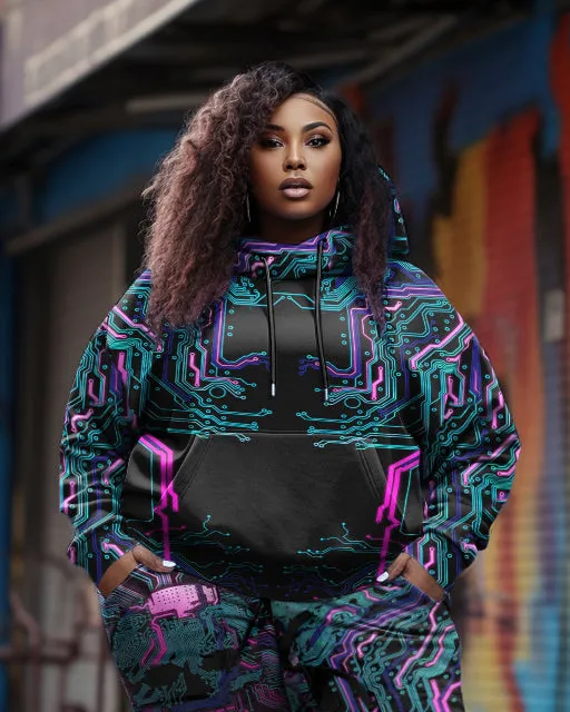 Women's Plus Size Cyber Pullover Hoodie Set sold by Biggmans product image thumbnail 2