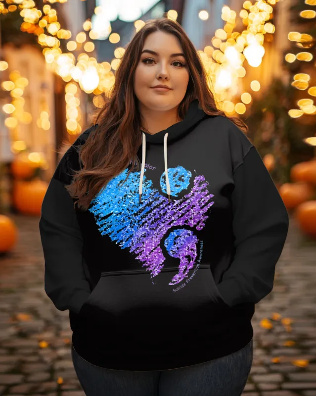 Women's Plus Broken Crayons Still Color Print Long-sleeved Hoodie sold by Biggmans