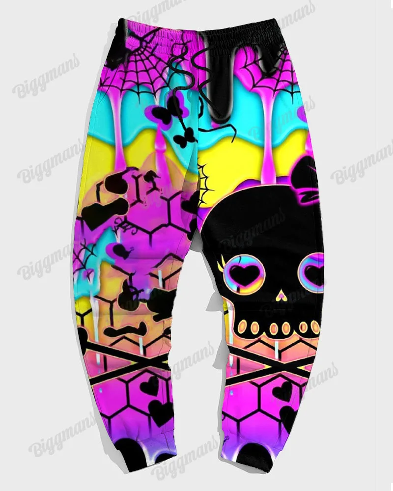 Women's Plus Size Color Bow Skull Hoodie Set (Pack of 2) sold by Biggmans product image thumbnail 4