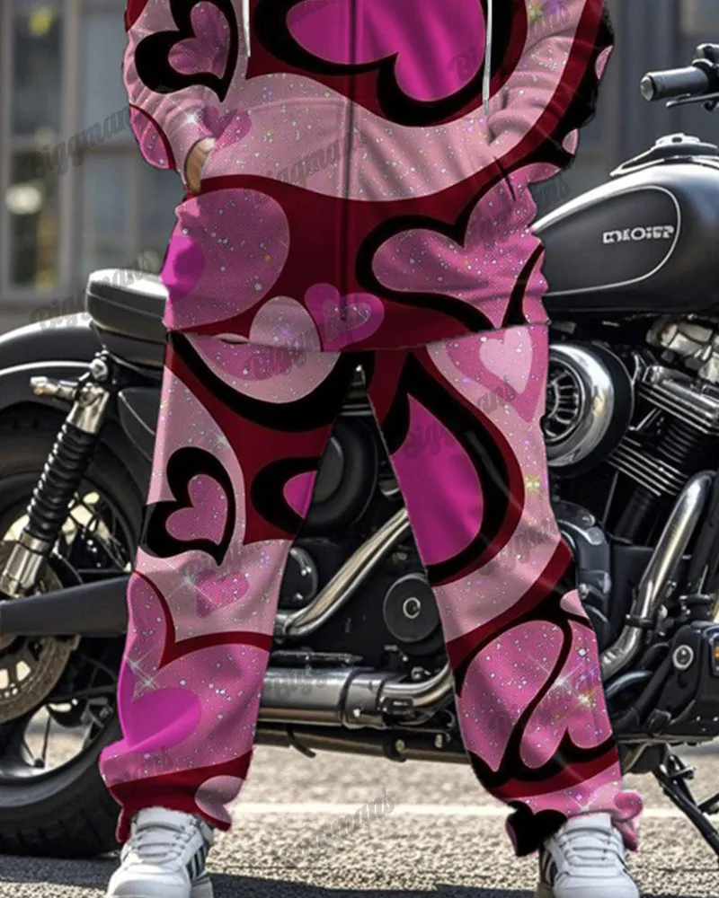 Love Y2K Printed Large Size Long Sleeve Zipper Hoodie Set sold by Biggmans product image thumbnail 3