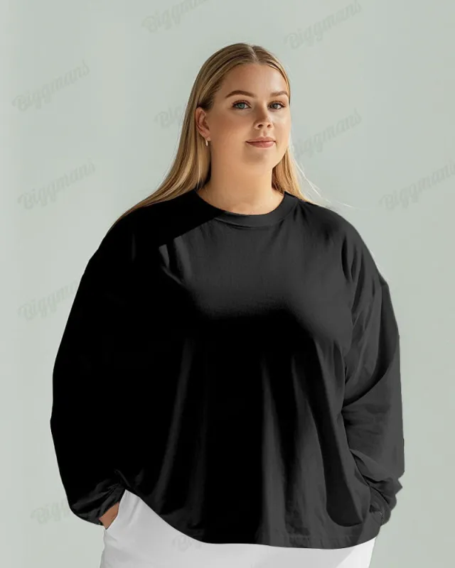 Women's Solid Color Long Sleeve T-shirt sold by Biggmans