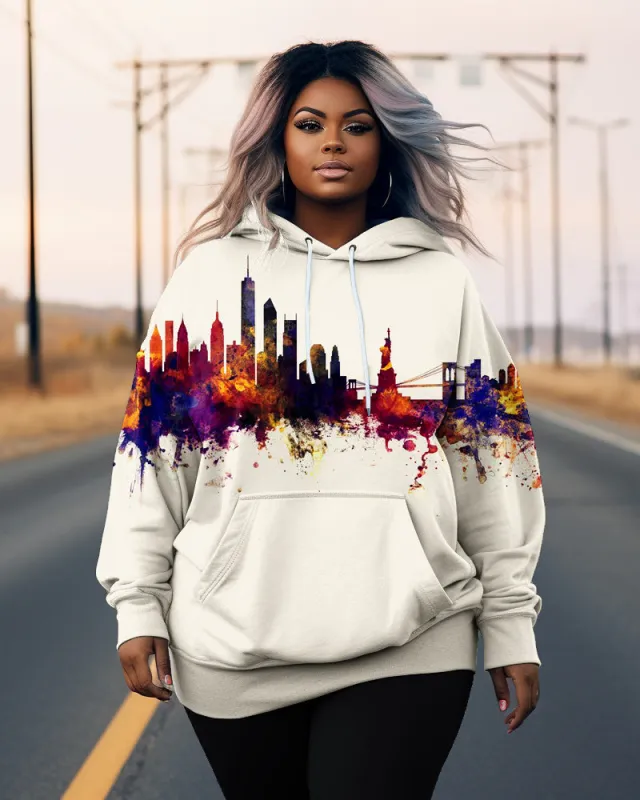 Women's Big & Tall Urban Construction Long Sleeve Hoodie sold by Biggmans