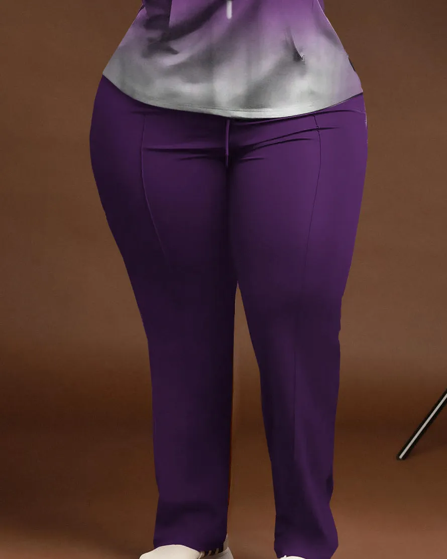 Women's Big & Tall Faith Purple Gradient Hoodie and Pants Set sold by Biggmans product image thumbnail 3