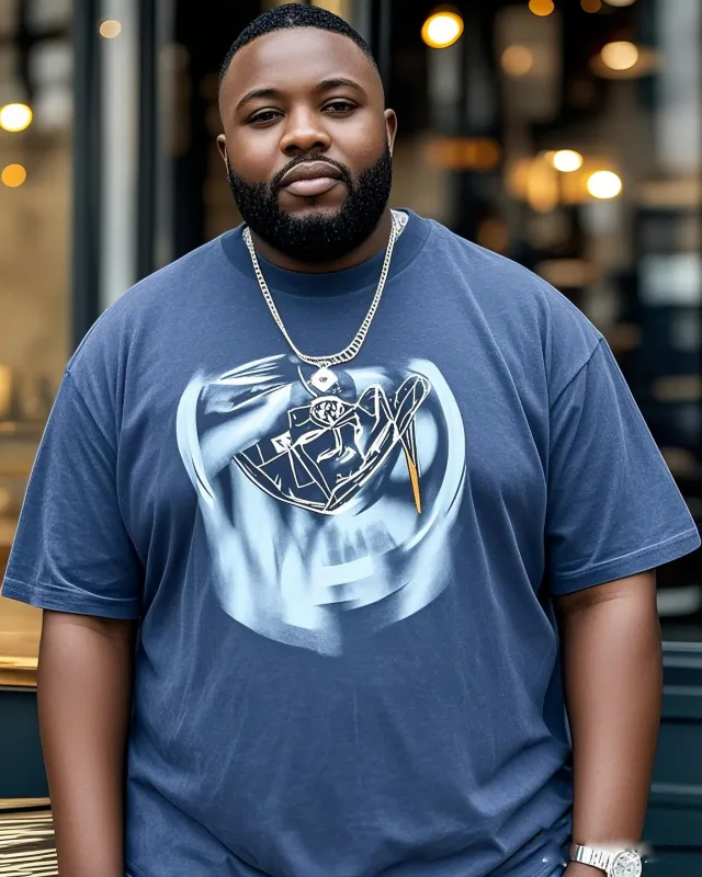 3D Visual Misprint Top T-Shirt For Big Shops sold by Biggmans