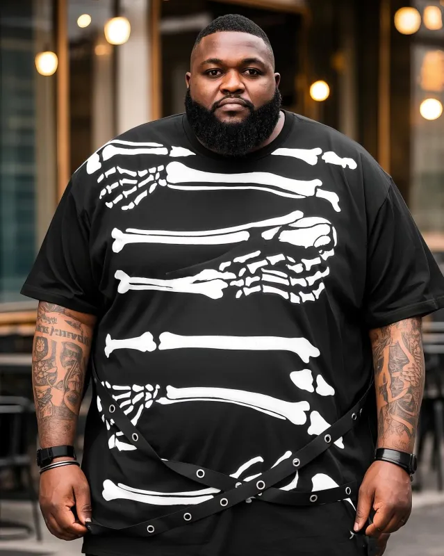 Big Shit's Bad Bone Print Top T-Shirt sold by Biggmans