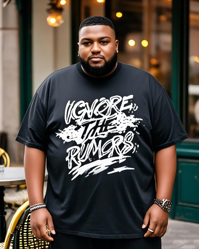 Big People's English Creative Printed Top T-Shirt sold by Biggmans
