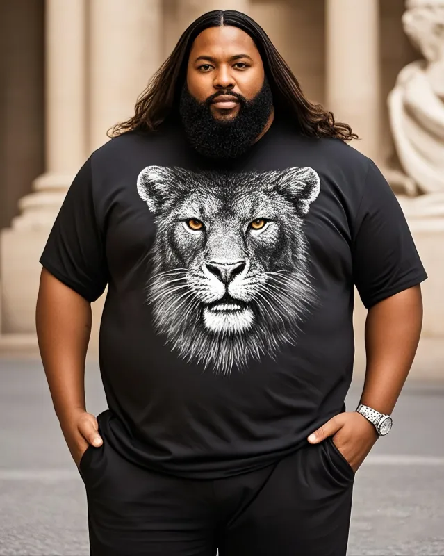 Big Shopper 3D Lion Print Top T-Shirt sold by Biggmans