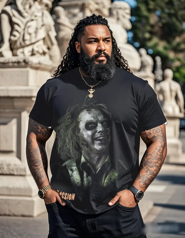 Plus Size Male Clown. Beetle Color Figure Print-T-Shirt sold by Biggmans