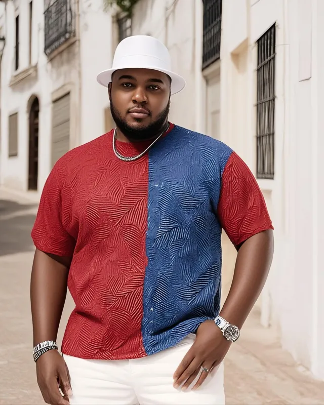Big People's Colorblock Top Tee sold by Biggmans