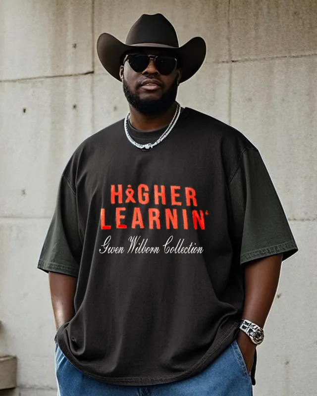 English Printed Top T-shirt For Plus Size Boy sold by Biggmans